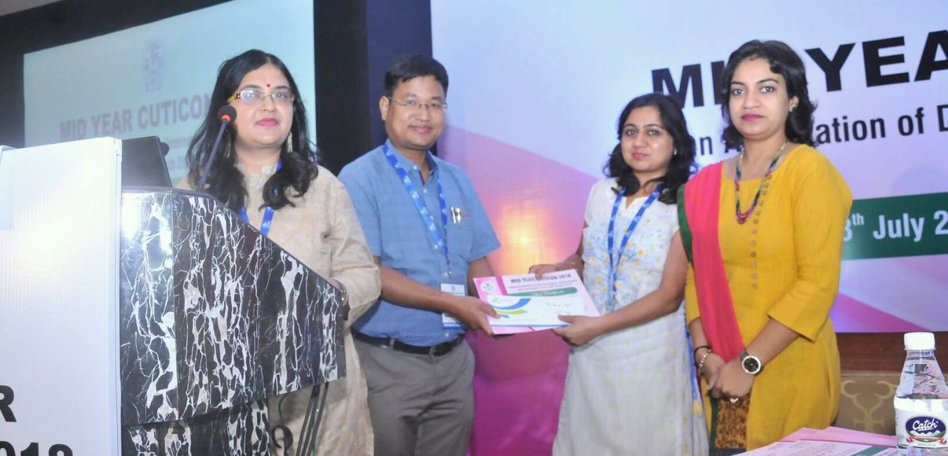 2nd Prize in Dermatology Quiz for Practitioners at Delhi cuticon 2018